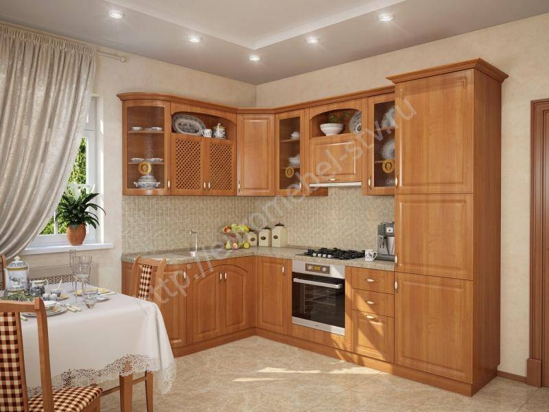 кухонный гарнитур угловой юлия - ольха в Таганроге