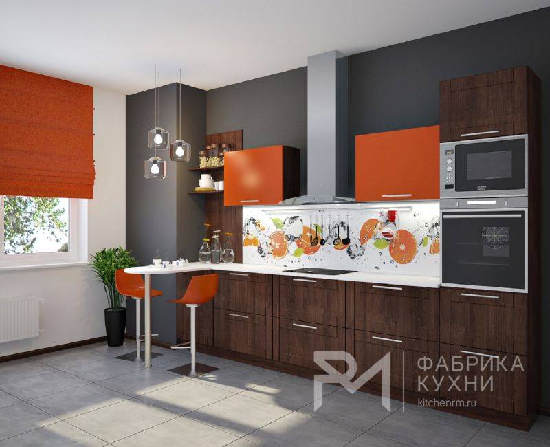 стильная прямая кухня в Таганроге