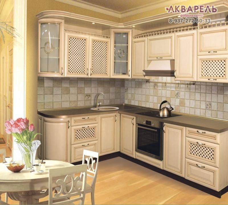 кухня угловая в пленке пвх с патиной в Таганроге