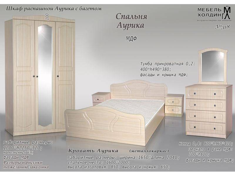 спальный гарнитур «аурика» в Таганроге