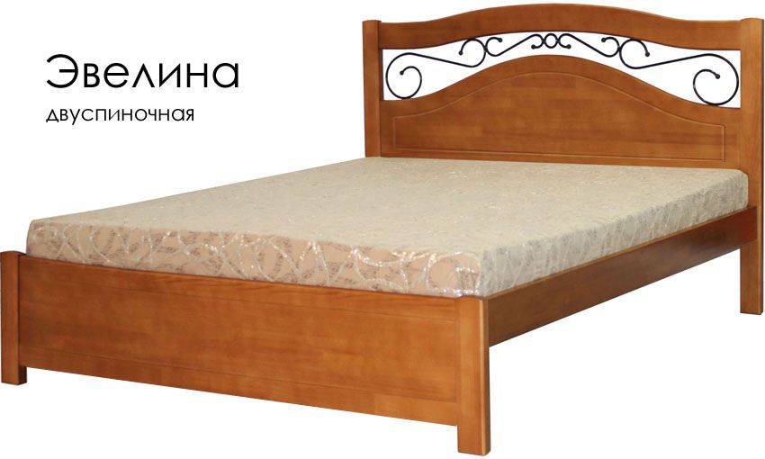 деревянная с ковкой кровать эвелина в Таганроге