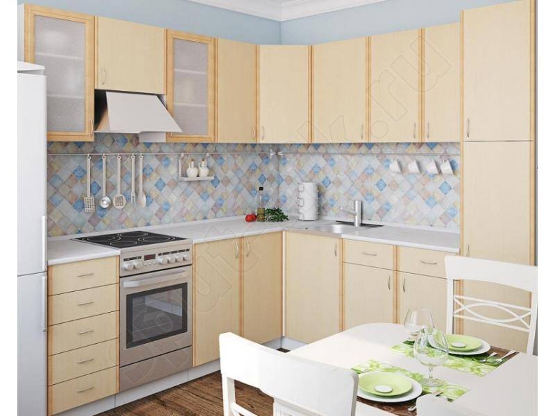 кухонный гарнитур угловой клён в Таганроге