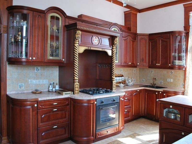 кухонный гарнитур береза цвет вишня в Таганроге