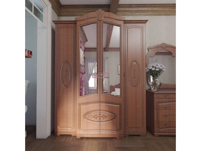 шкаф платяной валенсия мдф каштан с патиной в Таганроге