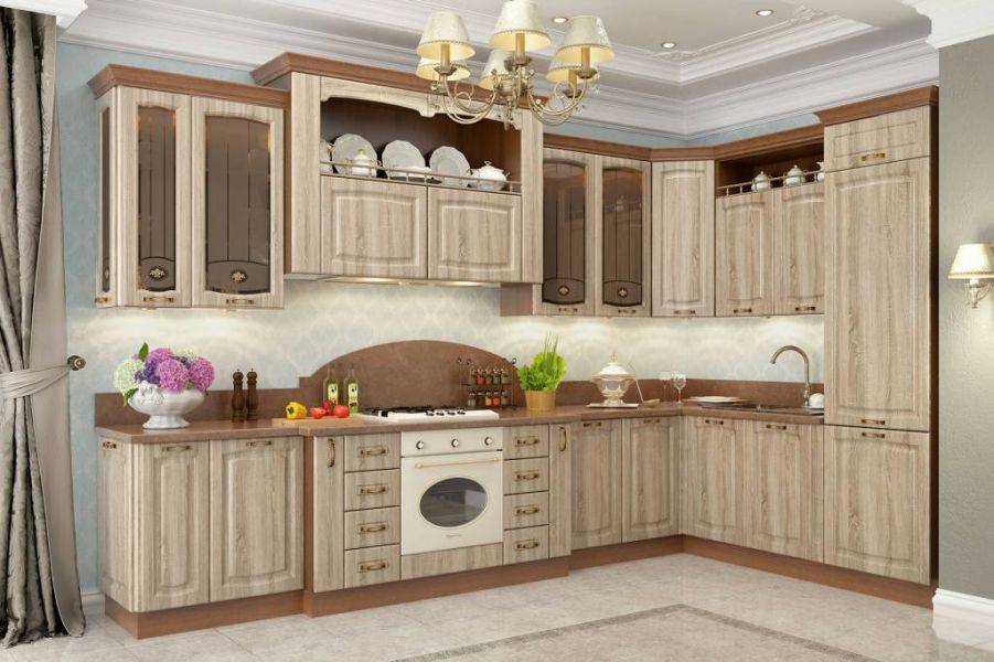 классическая кухня равенна на заказ в цвете мокко в Таганроге