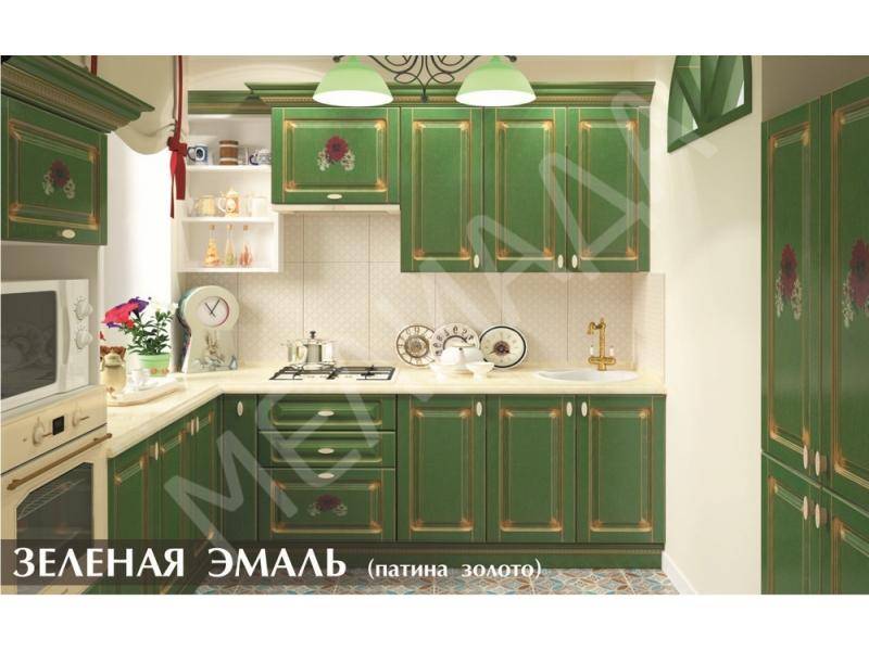 кухня зелёная эмаль в Таганроге