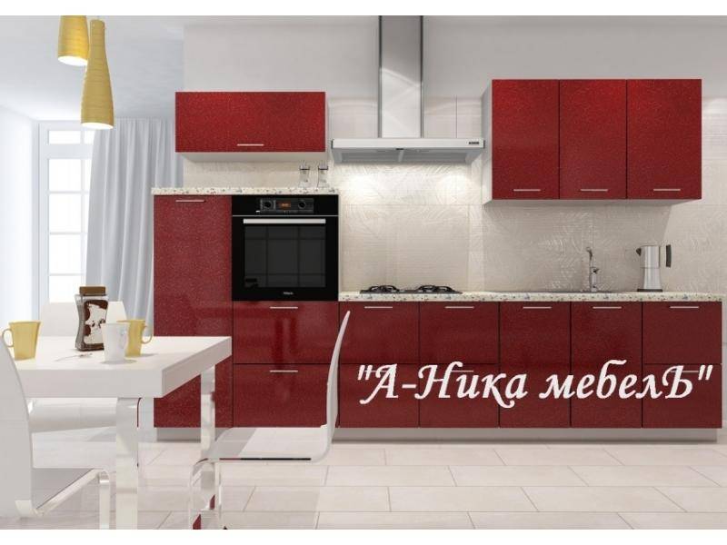 кухня прямая гамма бордо в Таганроге