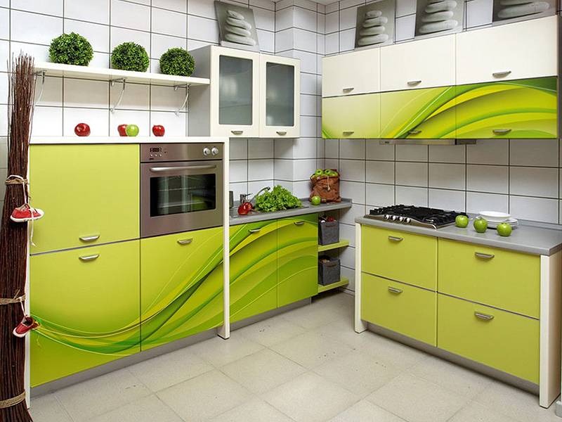 кухонный гарнитур угловой 8 фотопечать в Таганроге