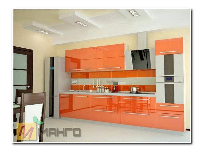прямая кухня бесси с фасадом акрил в Таганроге