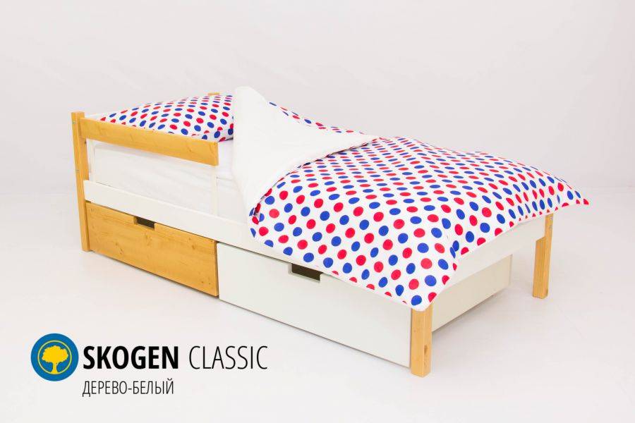 детская кровать skogen classic дерево-белый в Таганроге