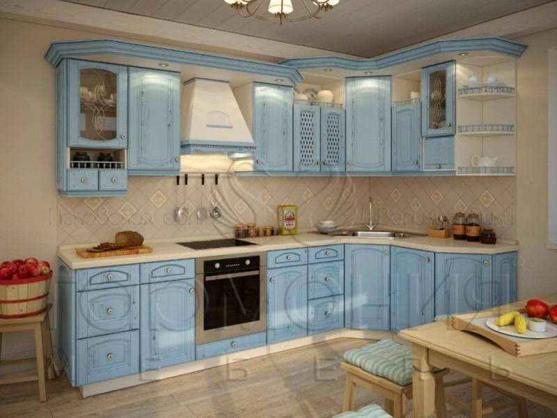 кухня лазурь массив в Таганроге