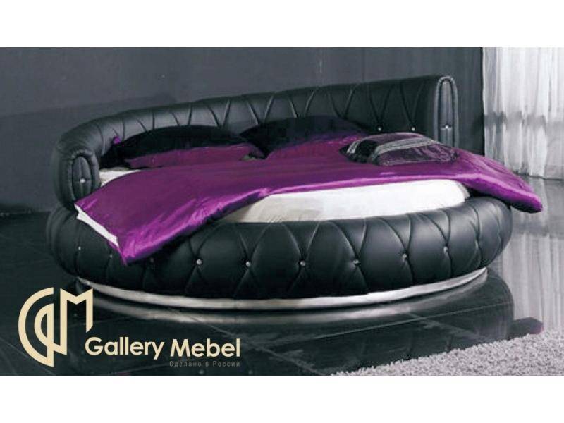черная кровать letto rotondo 02 в Таганроге