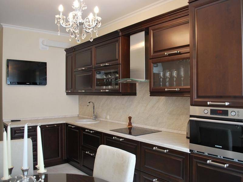 кухонный гарнитур береза цвет итальянский орех в Таганроге