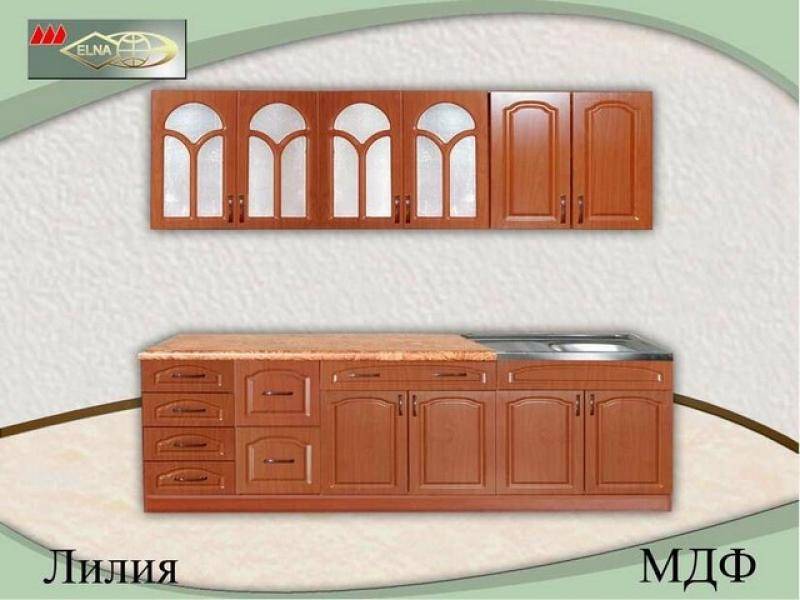 кухня прямая лилия (мдф) в Таганроге