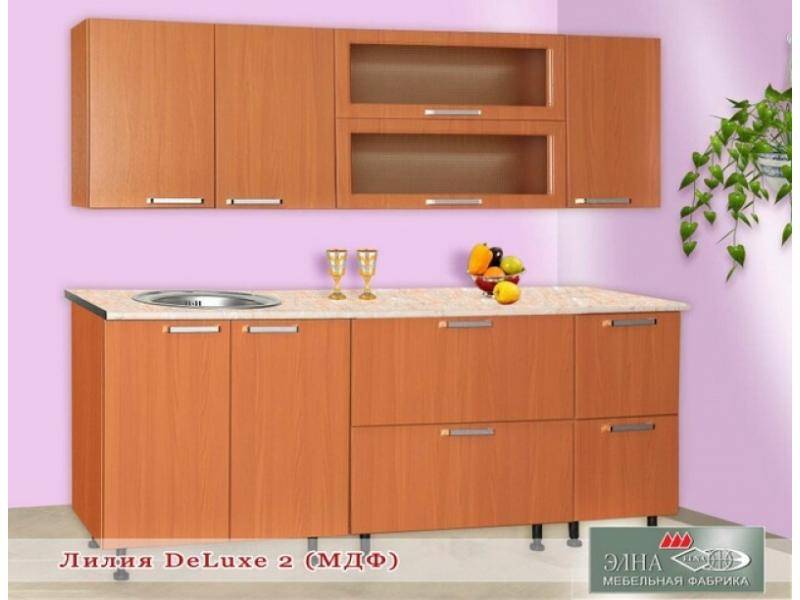 кухня прямая лилия deluxe 2 (мфд) в Таганроге