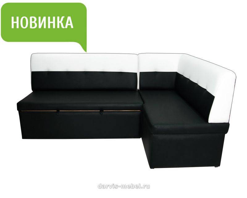 черно-белый кухонный уголок комфорт в Таганроге