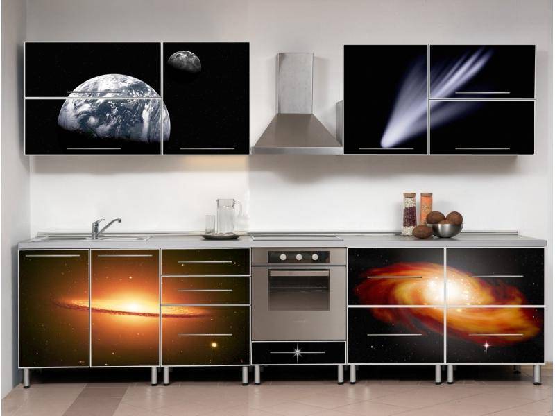 темный кухонный гарнитур космос в Таганроге