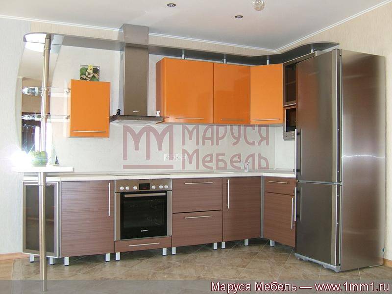 кухня угловая оранжевая в Таганроге