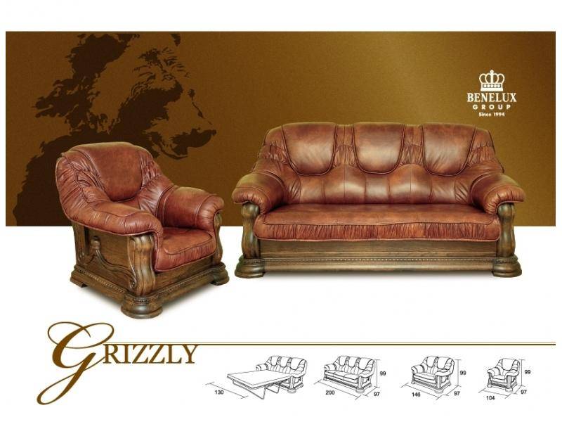 кожаный диван grizzly в Таганроге
