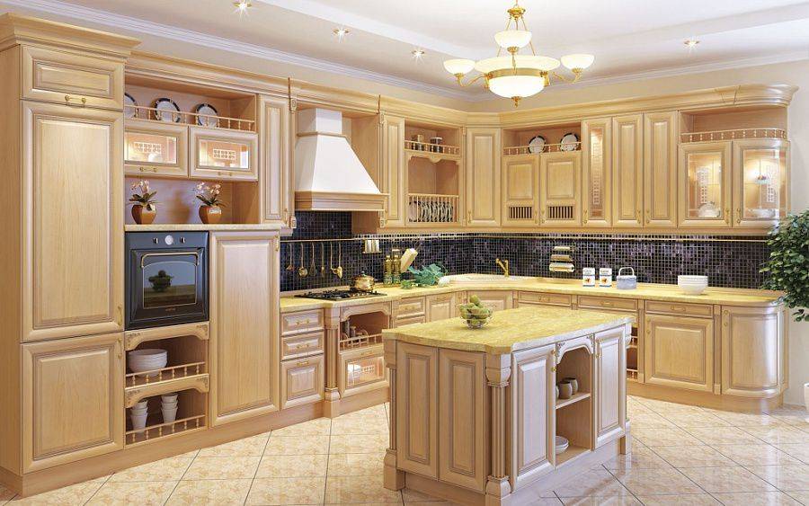 классическая кухня ника с островом в Таганроге