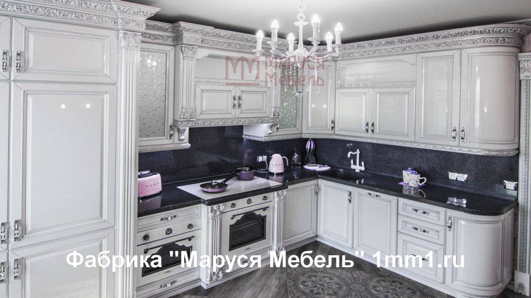 белая резная кухня в Таганроге