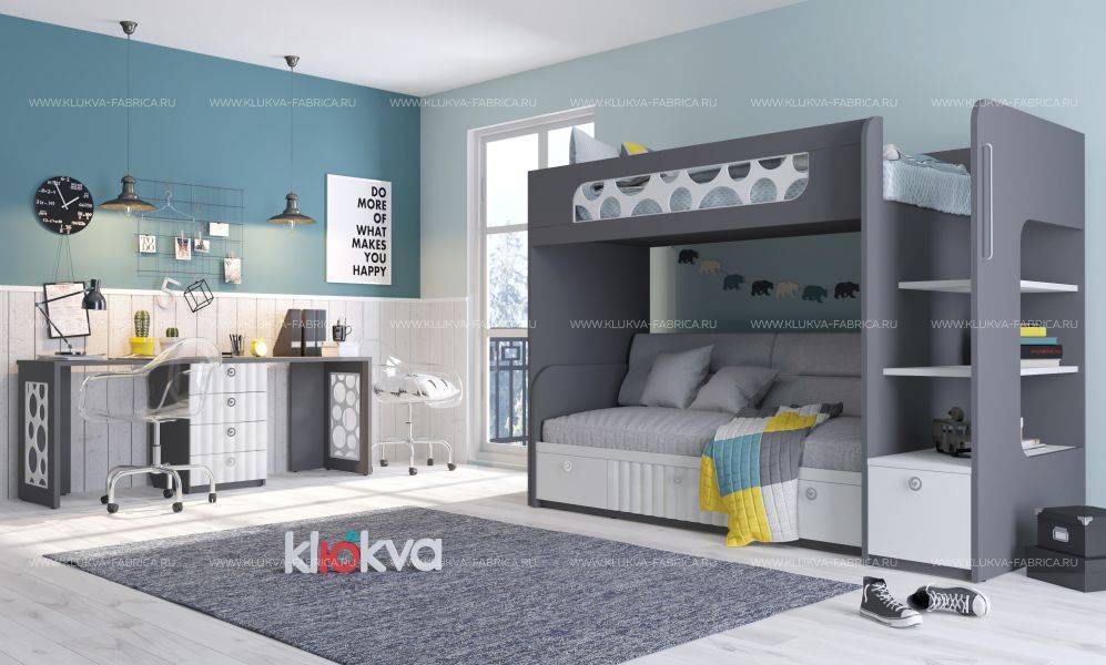 детская вельвет velvet с двухъярусной кроватью в Таганроге