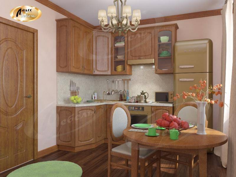 коричневая угловая кухня дуэт в Таганроге
