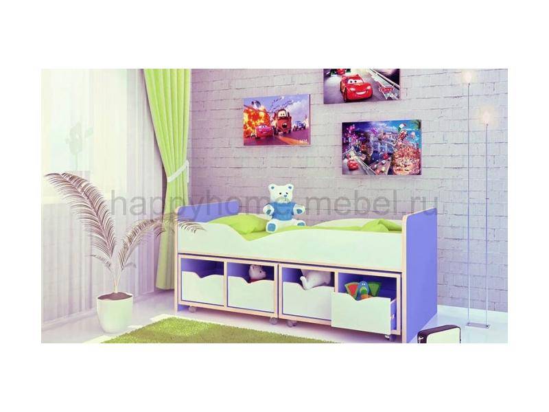 низкая кровать-чердак happy kids k-13 в Таганроге