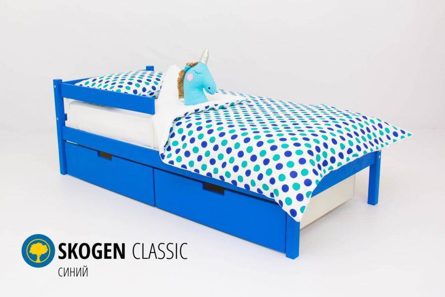 детская кровать skogen classic синий в Таганроге