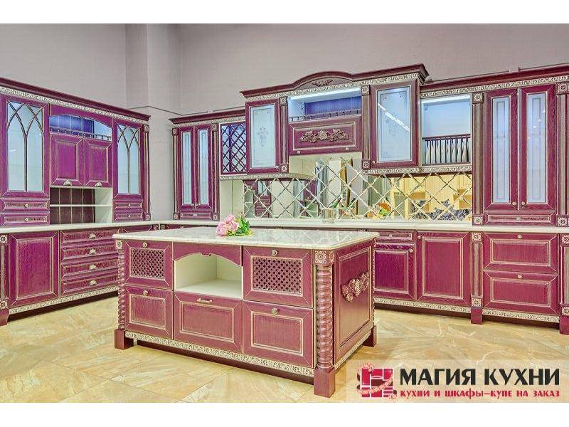 красная стильная кухня luxury в Таганроге