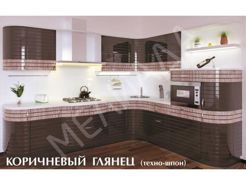 кухня коричневый глянец в Таганроге