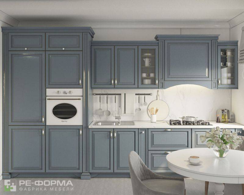 классическая прямая кухня 045 в Таганроге