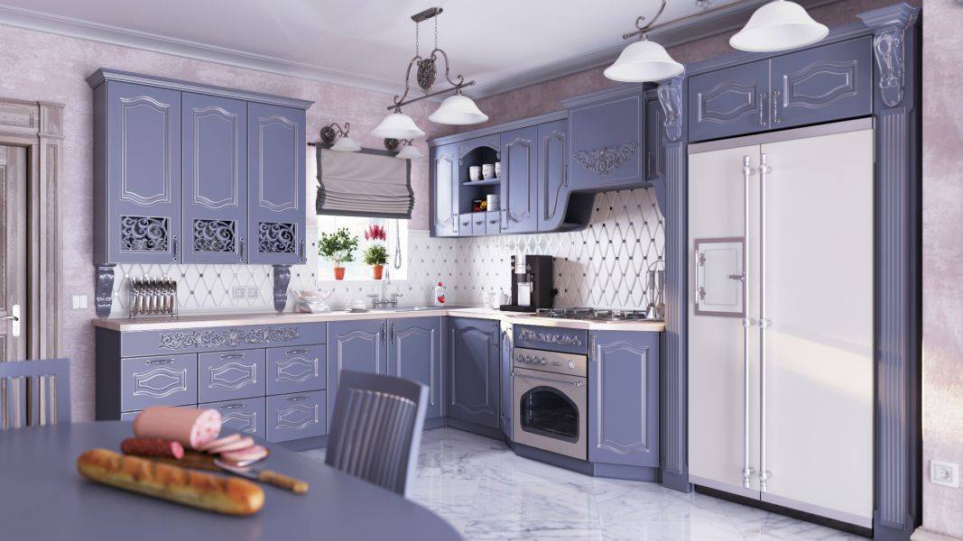 классическая сиреневая кухня изабелла в Таганроге