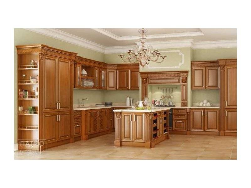 классическая кухня stradivary островная (светло-коричневая) арт. 147 в Таганроге