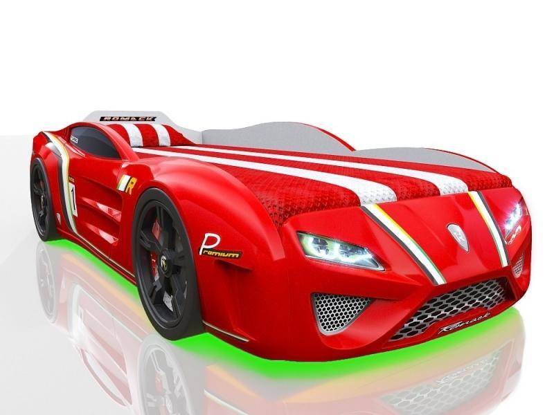 кровать-машина sportline красная в Таганроге