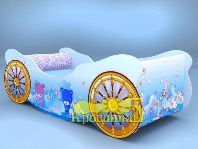 голубая кровать карета мишки в Таганроге