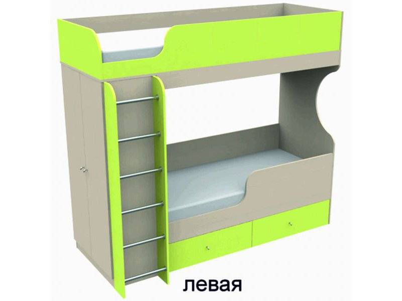 кровать двухъярусная со шкафом в Таганроге