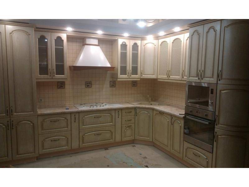 угловая кухня пвх с патиной в Таганроге