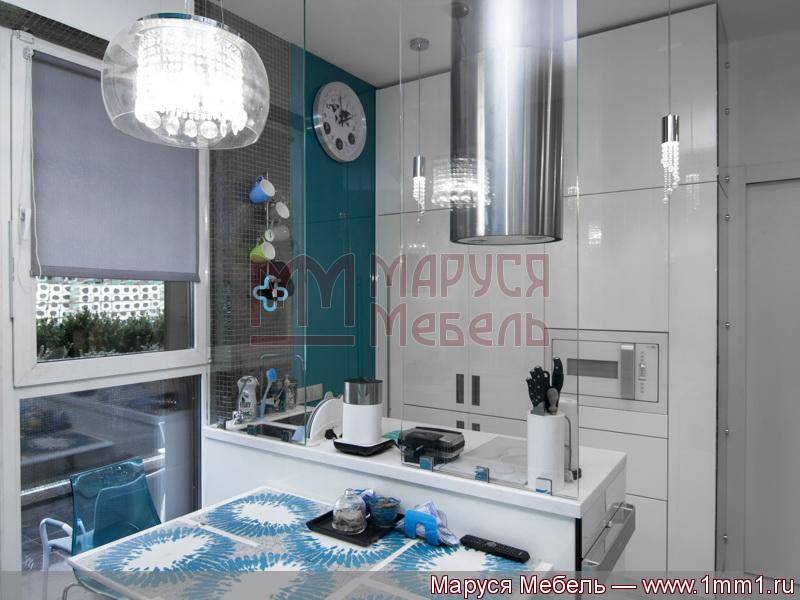 кухня прямая белая глянцевая эмаль в Таганроге