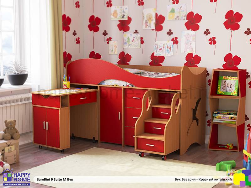 детская кровать-чердак bambini 9 suite m в Таганроге