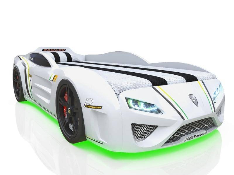 кровать-машина sportline белая в Таганроге