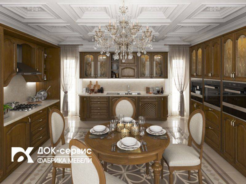 кухня угловая из массива классическая в Таганроге