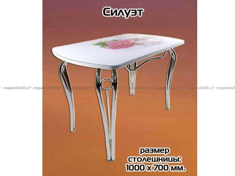 обеденный стол с фотопечатью силуэт в Таганроге