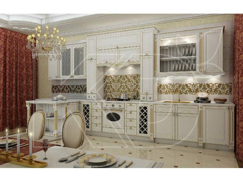 кухня виконт белый из массива бука в Таганроге