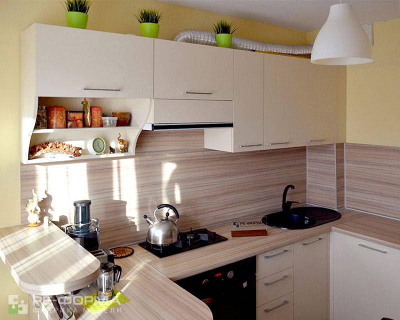 бежевая кухня 036 в Таганроге