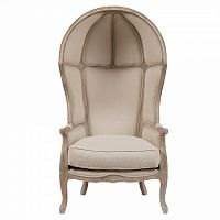 кресло с капюшоном versailles chair бежевый лен в Таганроге