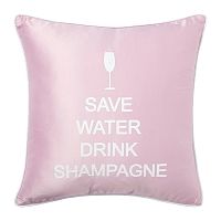 подушка с надписью save water drink shampagne в Таганроге