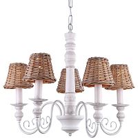 подвесная люстра arte lamp villaggio a3400lm-5br коричневая в Таганроге