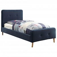 кровать button tufted flannelette navy 140х200 в Таганроге