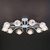 потолочная люстра eurosvet camomile 70089/10 белый с серебром в Таганроге